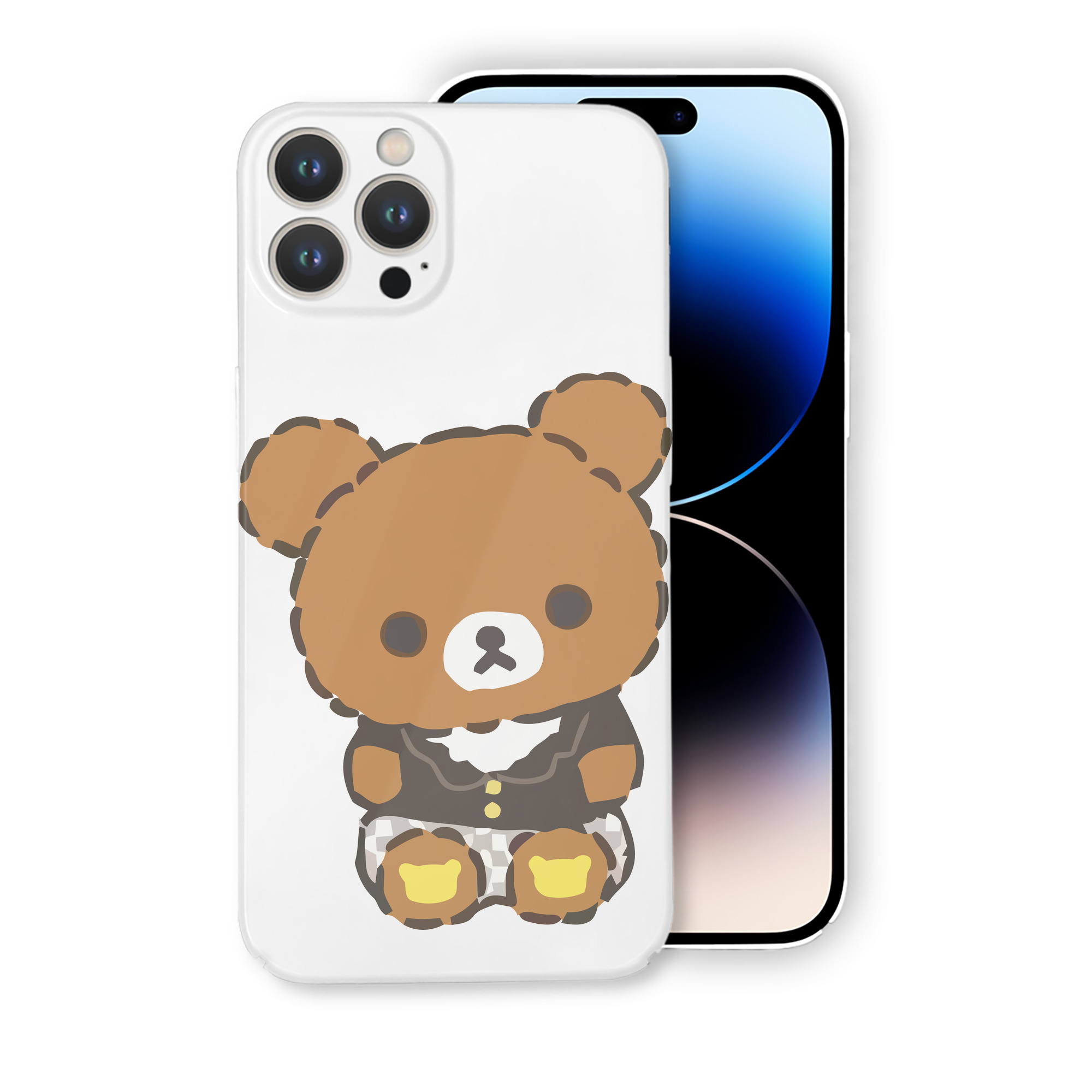 （画像用） リラックマ リラックマ キイロイトリ Rilakkuma Korilakkuma Kiiroitori 【iPhone 14シリーズ対応】ハードケース